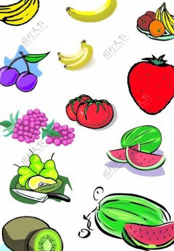 卡通水果图片