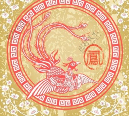 中国古典凤凰图案