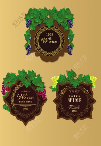 葡萄酒设计图片