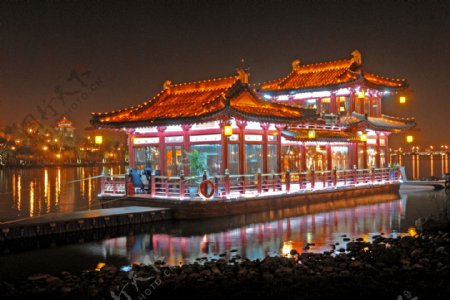 曲江夜景图片