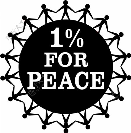 和平标志百分之1