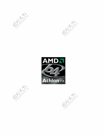 AMD64AthlonFX1logo设计欣赏AMD64AthlonFX1电脑硬件标志下载标志设计欣赏