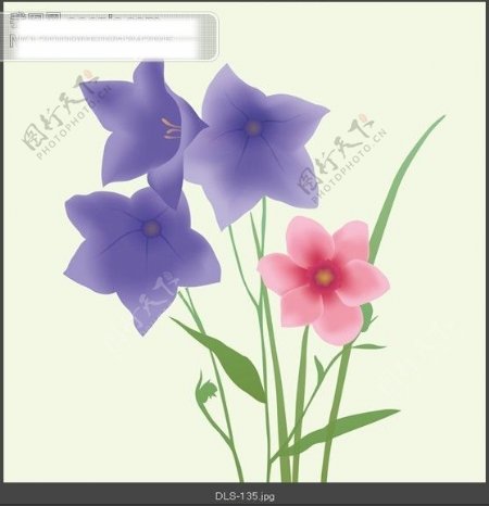 紫色花朵玻璃移门图片大全编号dls135