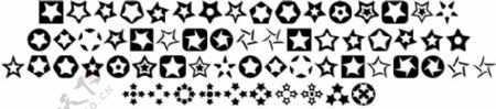 三维特效字体的星星