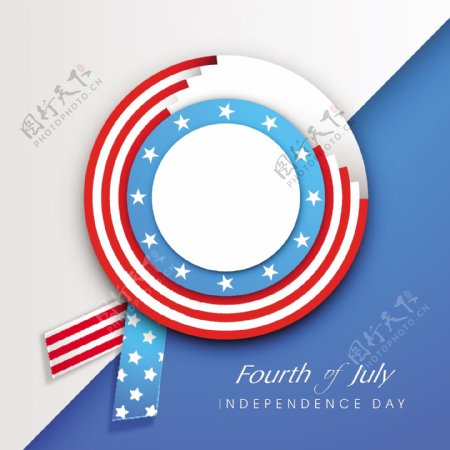 美国独立日的背景和徽章