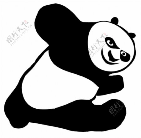 功夫熊猫简笔画