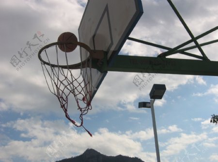 篮球进框图片