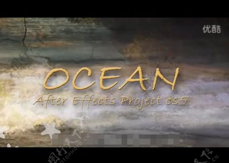 海洋相框视频展示AE模板免费下载