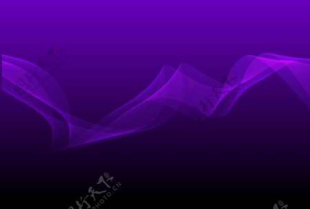 紫色的神秘的波浪形的学术背景矢量