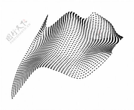 图形抽象星罗棋布的波浪形的设计