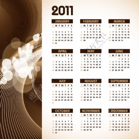 精美2011日历