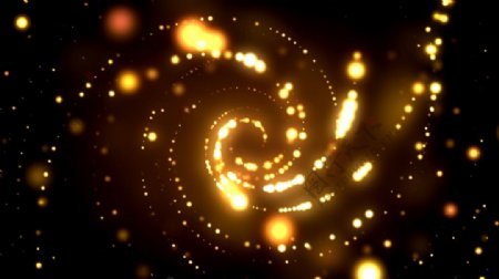 梦幻的粒子螺旋光环素材视频素材