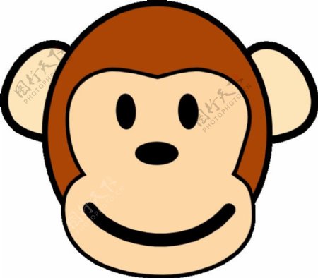 快乐猴子剪贴画