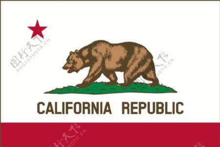 加利福尼亚国旗薄边
