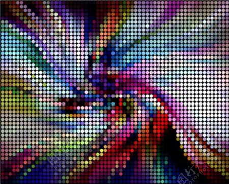 色彩斑斓马赛克光斑背景矢量素材