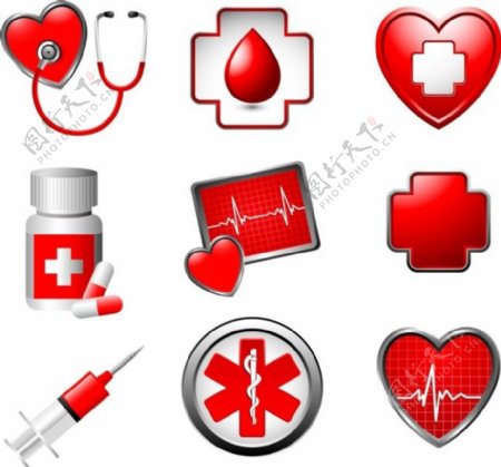 医用医学元素红十字