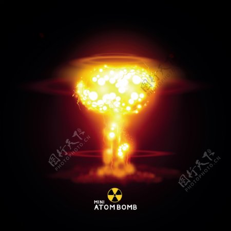 原子核武器爆炸矢量素材
