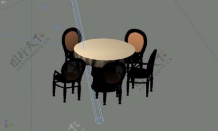 餐桌3d模型家具效果图59