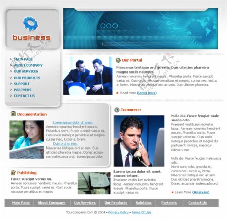 欧美科技商务网页图片