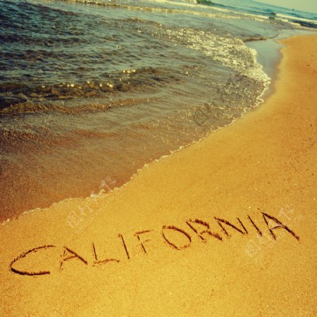 加州海滩图片