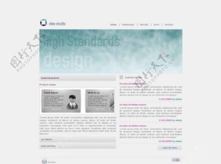 简洁的设计公司CSS模板
