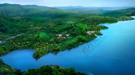 千岛湖鸟瞰图图片