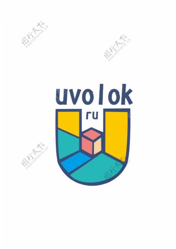 UVOLOK在线家电电商标志设计