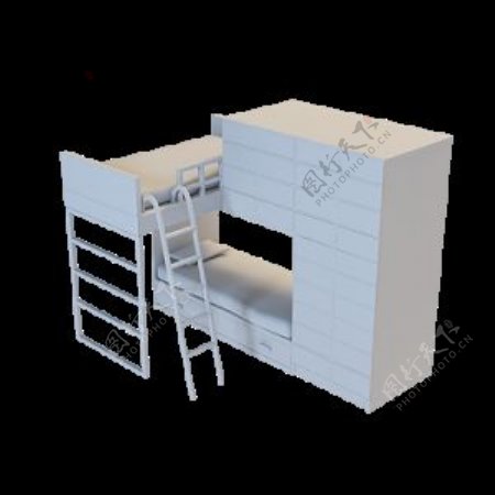 3D多功能床模型
