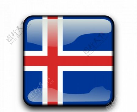 冰岛国旗按钮