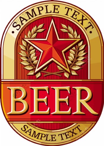 啤酒标志矢量图4