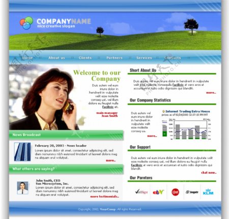 商业网页模版图片