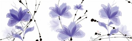 三联淡紫花