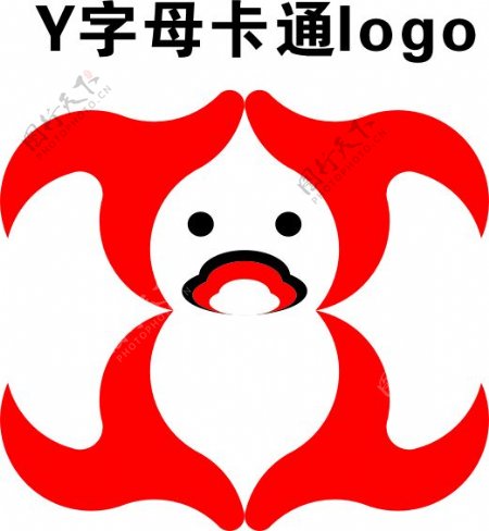 Y字母卡通logo