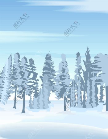 冬季风景背景