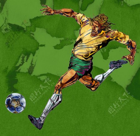 足球世界杯插画集