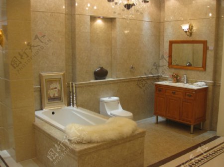 欧神诺陶瓷卫浴实景图片