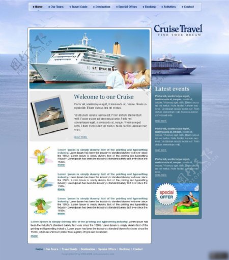 旅游类网页设计