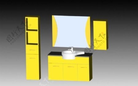 室内装饰之浴室主柜073D模型