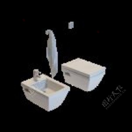 3D卫浴组合模型