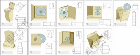9包装设计规则模具文档矢量素材