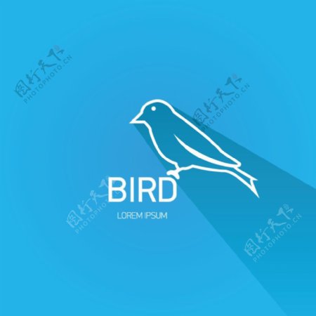 精致鸟类标志设计矢量素材