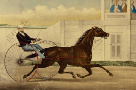 骑马的人图片