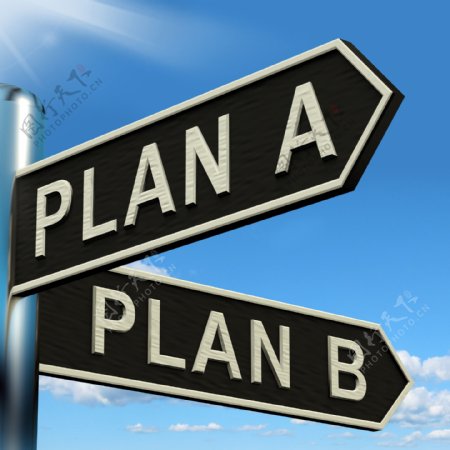 计划A或B选择出战略变化或处境