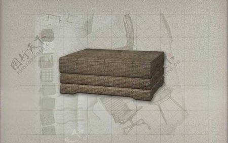 酒店风格家具沙发0383D模型