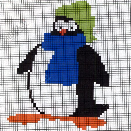 毛衫图案企鹅毛衣免费素材