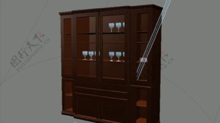 室内家具之柜子B033D模型