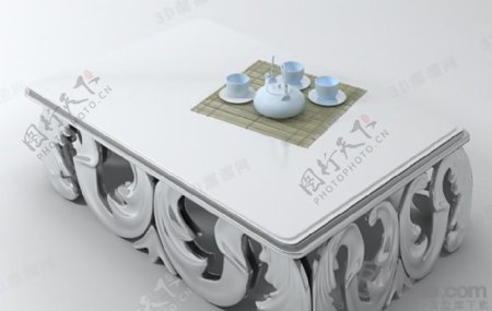 3Dktv欧式茶几模型