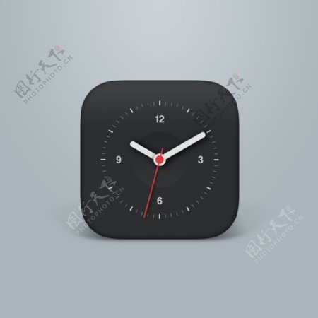 iOSiPhone平台的时钟应用程序图标