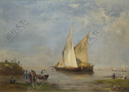尼罗河两岸帆船图片