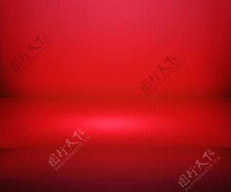 红色的简单聚光灯的舞台背景